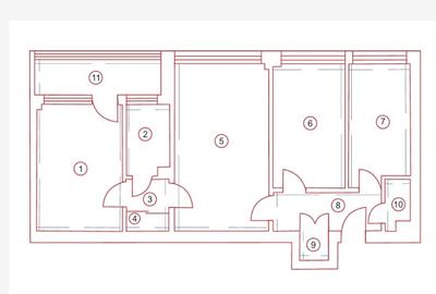 Obor- strada Avrig-apartament 3 camere - 8