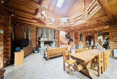 Cabana vânătorească din lemn cu vedere spectaculoasa, langa Castelul Cantacuzino - 16