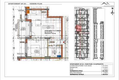 Apartament cu 2 camere în Florești