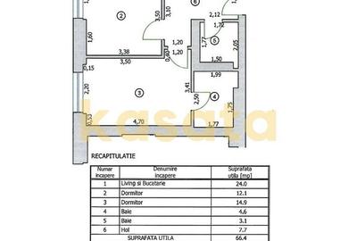 3 camere premium | Etaj 6 | Cortina North - 27