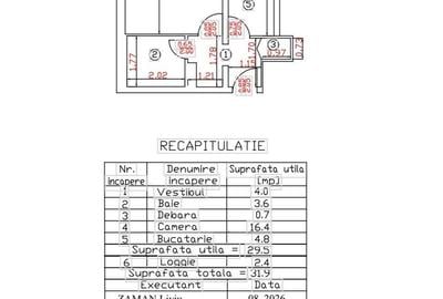 Garsonieră decomandată în Timpuri Noi