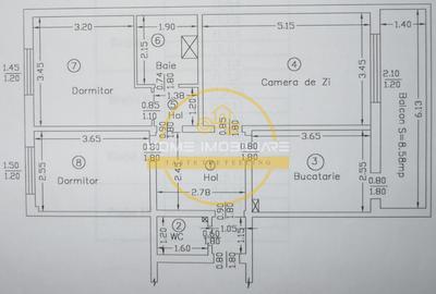 Apartament modern cu 3 camere / 72mp/ zona Dacia - 34