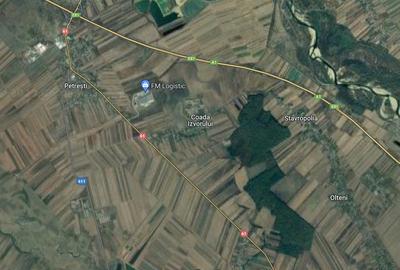 Teren 4.69ha (46900 mp), Petresti Dambovita la 4 km de A1 - 2