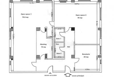 Spatiu de birouri modern|4 încăperi|Calea Turzii/Hexagon - 4
