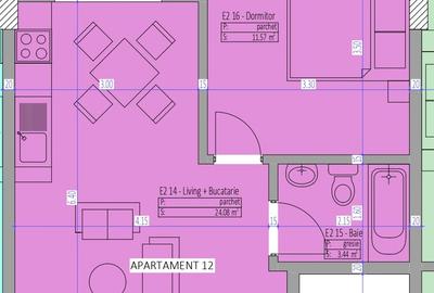 Apartament 2 camere Mamaia - Mobilat & Utilat- Proiect Finalizat-Parcare inclusa - 12