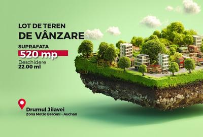 Teren intravilan 520 mp, deschidere 23 ml, Drumul Jilavei, Berceni, S4 - 1
