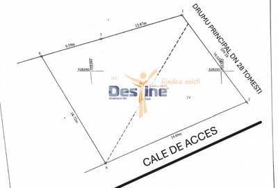 Tomesti,  teren intravilan, 400 mp, la strada asfaltata - 1