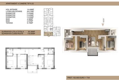 Apartament 4 camere Drumul Cooperativei, Bucuresti (152.000€ +TVA) - 4