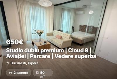 Studio dublu premium | Cloud 9 | Aviației | Parcare | modern | spatii depozitare - 1
