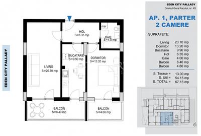 Apartament cu 2 camere decomandat în Theodor Pallady