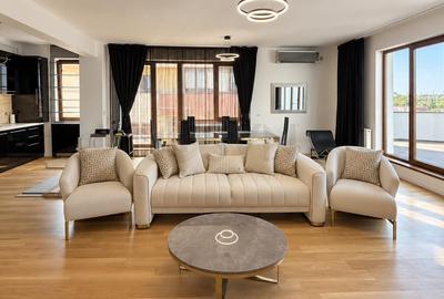 Apartament cu 3 camere semidecomandat, mobilat în Herăstrău