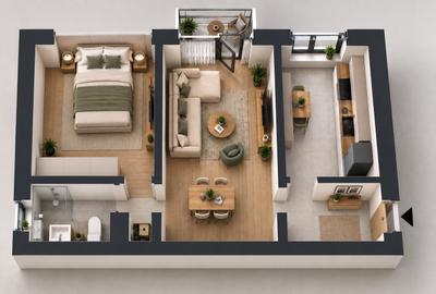 Apartament modern cu 2 camere de vanzare zona Rahovei - 11