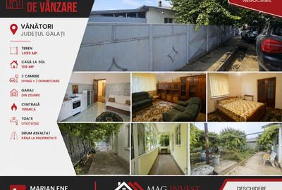 Casa la sol cu teren 1055 mp si livada - Vanatori, Galati - 1