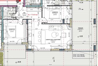 Apartament cu 3 camere, terasa 90 mp, comision 0, cartier Terra, zona Iris - 1