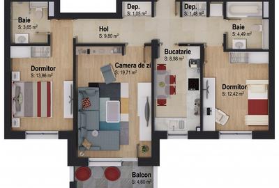 Apartament 3 camere Victory by Casa Nobel - V5 - 12