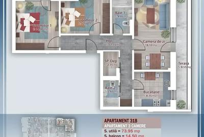 3 camere | Pallady - Titan | nou | premium |  STB | Parcul Teilor - 2