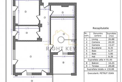 Apartament 3 camere in ansamblu nou/ 92 mp+ terasa 29mp/ Comision 0% - 16