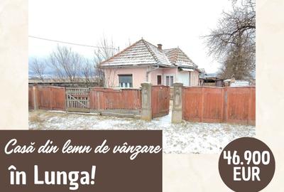 Casă din lemn de vânzare în Lunga, la drumul principal! - 1