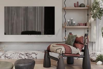 Apartament cu 3 camere decomandat, mobilat în Barbu Văcărescu