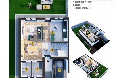 Casa 4 camere/ Curte/ Centrala/ Metrou 10 min - 2