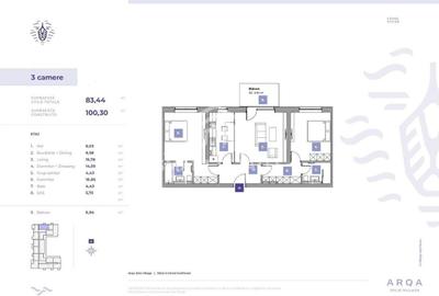Apartament 3 Camere PREMIUM, inchiriere, 103mp, Iancu Nicolae, NOU - 6