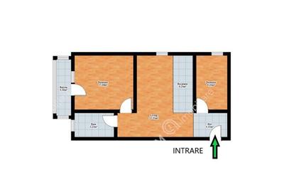Apartament 3 camere decomandate balcon loc parcare zona Turnisor Sibiu - 7