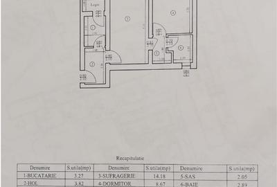 Apartament cu 2 camere în Podu Roș