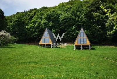 Teren cu cabane A-Frame și priveliște către Munții Făgăraș - 1