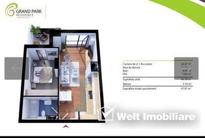 Apartament cu 2 camere, in Gheorgheni, ansamblu Grand Park Residence - 10
