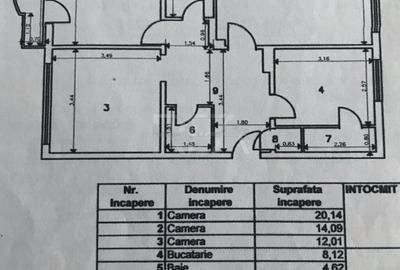 3 camere Vitan decomandat, parcare, et. 6, an 1995, metrou, 78 mp - 10