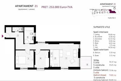 Apartament 3 camere, Dacia - Eminescu nou, lux/5 min metrou/Comision 0 - 3