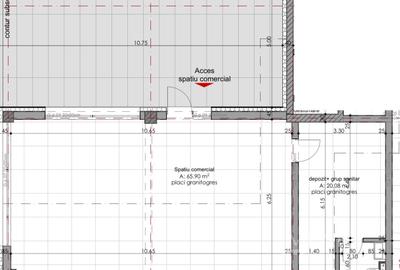 Spațiu comercial, 85 mp în Borhanci
