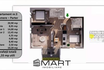 Apartament 3 camere lux, 75mp utili + 10mp Balcon, zona Tractorul - 9
