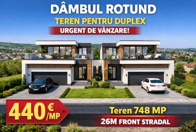 Teren Construcții intravilan de 748 mp, în Dâmbul Rotund