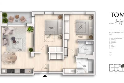 Apartament 3 camere, central, zona de case, bloc 2025 - 20