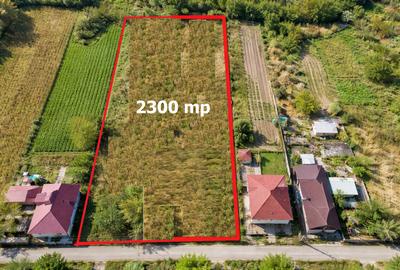 Teren intravilan Comana 2.300 mp deschidere 12,5 m utilitati la strada - 1