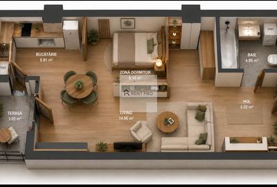 Garsonieră nouă în Smart Residence | 40 mp | Lujerului - 5