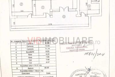 Apartament 3 camere Laguna Residence 6/7 - mobiliat si utilat complet - 2 locuri - 22