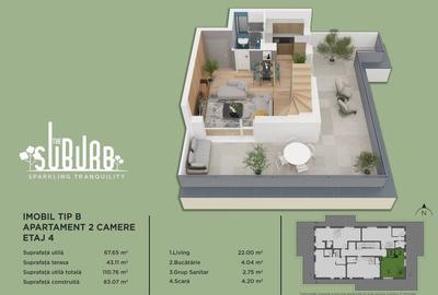 Duplex 2 camere The Suburb Buftea