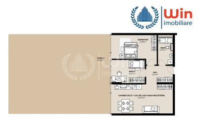 Proiect Nou!Apartament 3 camere | Et. 2 | Terasa 115mp | Dambul Rotund - 3