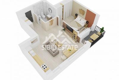 Apartament 2 camere de vânzare, Doamna Stanca, Sibiu, Parcare inclus - 3