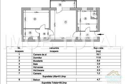 Apartament 2 camere Gavana 3, etaj 1, liber - 1