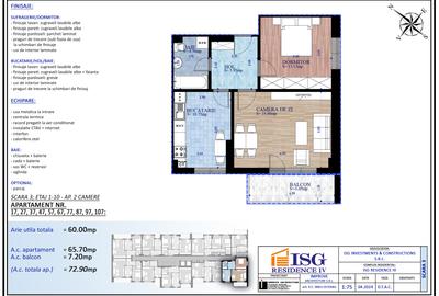 Apartament cu 2 camere decomandat în Parcul Carol