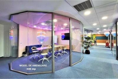 Spatiu birouri de inchiriat 220 - 330 - 550 mp Clasa A. Comision 0% - 12
