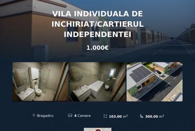 Vila Individuala de Inchiriat/Cartierul Independentei - 1
