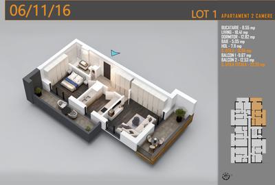 AP. 2CAM. IN BLOC P+3 / LOCUINTA SAU INVESTITIE. METROU N. TECLU! - 5