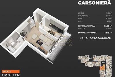 Garsoniera / 40.90 mp/ Popesti Leordeni/ zona Berceni - 3