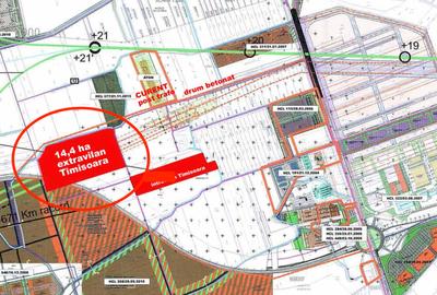 14,4 ha CF de Timisoara, zona industriala, Calea Aradului