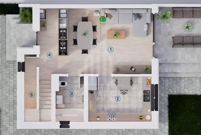 Duplex cu 4 camere în Șura Mică