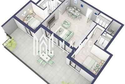 Penthouse 3  camere | Etaj 4 | Balcon 45.6 mp | Turnisor - 3